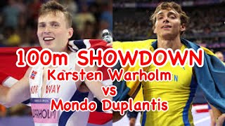 2024 Zurich Diamond League 100m SHOWDOWN  Warholm vs Mondo Duplantis [upl. by Engdahl622]