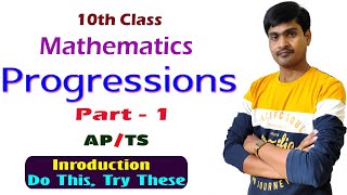 Progressions Part  1 I 10th Class Maths APTS I IntroductionTry ThisDo These I Ramesh Sir [upl. by Corilla]