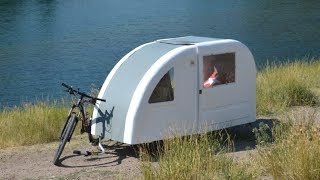 Wide Path Camper the foldable camper can be towed by bicycle [upl. by Assisi90]