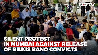 Bilkis Bano Case Silent Protest In Mumbai Against Release Of Bilkis Bano Convicts [upl. by Icken]