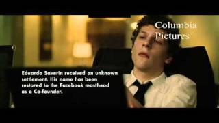 Film The Social network scena finale [upl. by Aihseket]