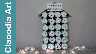 Kalendarz Adwentowy 4 z rolek po papierze advent calendar DIY [upl. by Absalom]