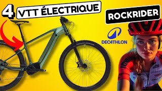 Les 4 Meilleurs VTT Électrique Decathlon ➡️ ROCKRIDER 2024 en Semi Rigide [upl. by Barnett]