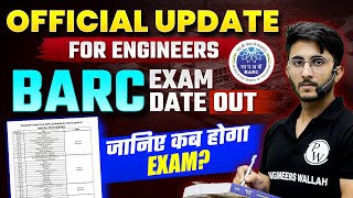 BARC EXAM DATE 2023 Out  BARC Paper Date 2023  BARC Recruitment 2023 [upl. by Nema865]