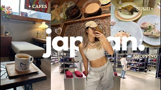 JAPAN VLOG 1 Cafe hopping☕️ conveyor belt sushi MATCHA bar hopping🍸 dance classes [upl. by Boehike]