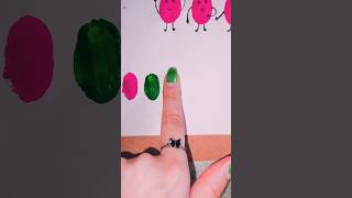 finger painting art  finger painting ideas  shorts ytshort art drawing painting artist [upl. by Larimer]