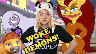 CRINGE PANDA NONBINARY BEEF EDITION Kid reacts to SJW WOKE cartoons [upl. by Gerbold]