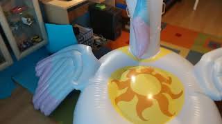 Princess Celestia inflatable pool float toy reinforced by pattex transparent glue [upl. by Llatsyrk]