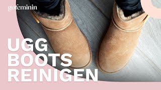 UGG Boots reinigen So werden die Fellboots wieder wie neu [upl. by Nossaj]