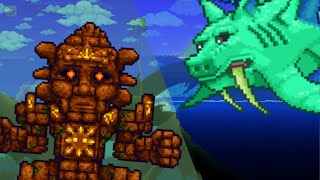 Terraria Golem Vs Duke Fishron Tmodloader 144 Smash Bros Boss Fight [upl. by Edmonda955]