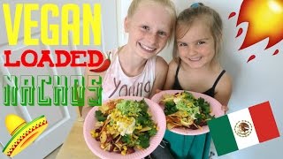 Vegan Loaded Nachos Recipe  Fizz Sisters [upl. by Ella907]