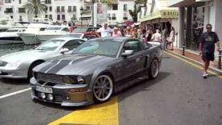 Ford Mustang quotEleanor Body Kitquot en Puerto Banús [upl. by Lodmilla]