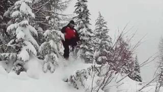 Sweet Whitefish Powder Skiing  Doug Smith Downhill Racing [upl. by Monie184]