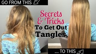 Secrets amp Tricks to Get Out Tangles  Hairbrushing without Tears [upl. by Alyhs]