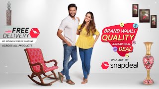 Snapdeal  FREE DELIVERY  Brand Waali Quality Bazaar Waali Deal  Riteish  Genelia  Shop Online [upl. by Dun]