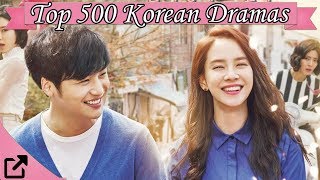 Top 500 Korean Dramas 2016 All The Time [upl. by Gardy]