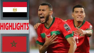 Egypt vs Morocco Football Match Highlights  Olympics Football Match Highlights  Football Highlight [upl. by Anom886]