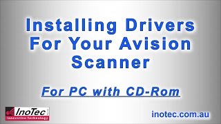 Installing Drivers amp Connecting your Avision Scanner  PC with CDRom [upl. by Leahey215]