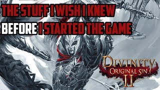 Divinity Original Sin 2 15 Tips and Tricks I Wish I Knew Before I Started Playing [upl. by Weylin]