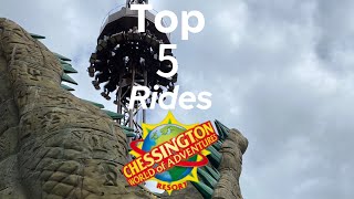 Top 5 Rides At Chessington World Of Adventures  2024 [upl. by Persian]