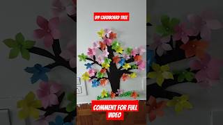 DIY CARDBOARD TREE PAPER CRAFT viralvideo diy craft trending [upl. by Anwahsed]