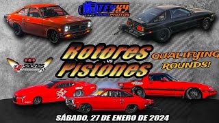 Rotores VS Pistones sábado 27enero2024 Rondas de Qualifying y Test amp Tune [upl. by Nirrak]