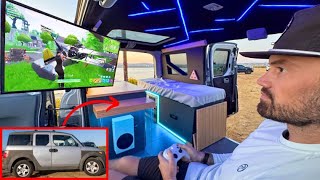 DIY Honda Element Ultimate Gaming Camper Build [upl. by Anirual736]