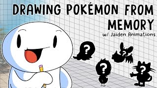 Drawing Pokémon From Memory w Jaiden Animations [upl. by Annaerda]