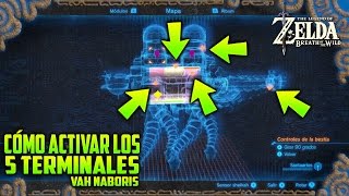 COMO ACTIVAR LOS 5 TERMINALES VAH NABORIS  LEGEND OF ZELDA BREATH OF THE WILD [upl. by Melgar]