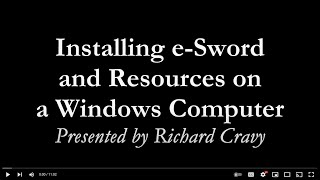 Install eSword and the Sunset Bible Library onto Windows Computers [upl. by O'Carroll]