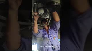 How to replace fuel filter automobile dubai mechanic viralvideo monitization youtubeshorts [upl. by Okin]