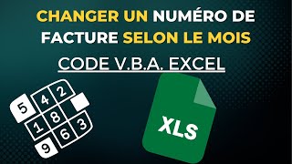 Excel Automatiser Numéro De Facture Selon Le Mois  Code VBA [upl. by Annwahsal438]