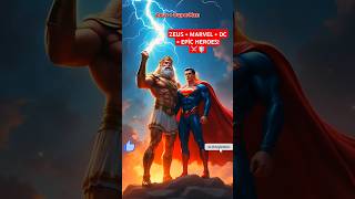 Zeus Meets Marvel amp DC Epic New Superheroes zeus marvel dc shorts EpicMashup ComicFusion [upl. by Roddie]