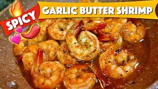 SUPER EASY CHILI GARLIC BUTTER SHRIMP  HungreeCatt Cooks [upl. by Leirud]