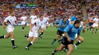 RWC 2003 Top Moment No11 Josh Lewsey scores five tries vs Uruguay [upl. by Hills]