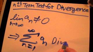 nth Term Test for Divergence [upl. by Sumetra]