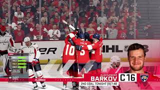 NHL 23 Simulation  Realistic Sliders in action Capitals at Panthers Sliders in Description [upl. by Casia921]