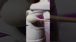 Purple Custom Air Force 1 Sneakers  quotThe Cotton Ball Trickquot 🖌️ 🤯🎨 [upl. by Kragh]