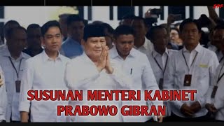 VIRAL SUSUNAN MENTERI KABINET PRABOWO GIBRAN [upl. by Aisenat]