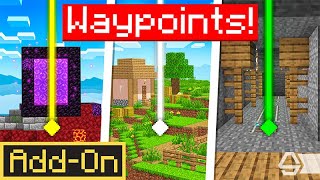 Waypoints  Minecraft Marketplace Addon  Showcase [upl. by Legim]