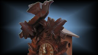 Traditional 8 day Bird and Leaf 12 cuckoo clock by Sternreiter [upl. by Brag]