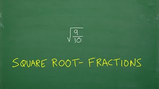 Square Root of a Fraction – Let’s Do This [upl. by Sennahoj]