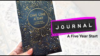 Starting a New One Line a Day 5 Year Journal  Perfect for Beginners [upl. by Sajovich922]