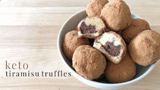 Keto Tiramisu Truffles [upl. by Aicila]