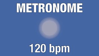 120 BPM Metronome  Audio  Visual [upl. by Menell73]