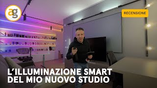 PHILIPS HUE novità 2023 BINARIO PERIFO Illuminazione SMART del MIO STUDIO NUOVO [upl. by Ivan518]