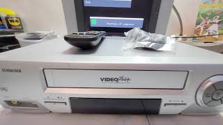 VIDEOREGISTRATORE VHS SCHNEIDER by DAEWOO SVC217 PERFETTAMENTE FUNZIONANTE [upl. by Rochell]