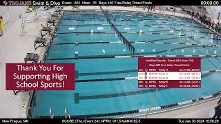 Boys Swimming amp Diving vs Mankato West [upl. by Fillander]