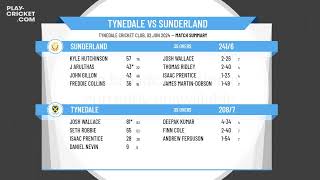 Tynedale CC 3rd XI v Sunderland CC 3rd XI [upl. by Zinck]