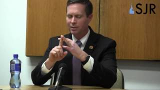 SJR editorial board interviews Rodney Davis US Congressman in 13th District 22014 [upl. by Neellek937]